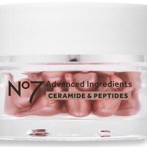 NEW No7 Advanced Ingredients Ceramide & Peptide Capsules 30pk Brand New in Box